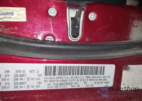 2016 Jeep Compass Sport from USA, damaged, VIN 1C4NJDBB4GD686930